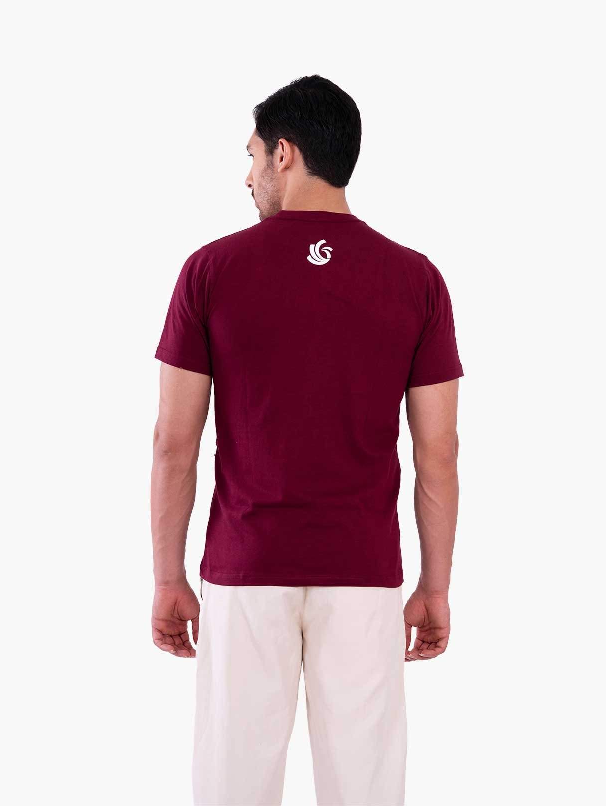 Zyenaa-Burgundy-Mens-Round-Neck-TShirt-ZNA0207BNY-2